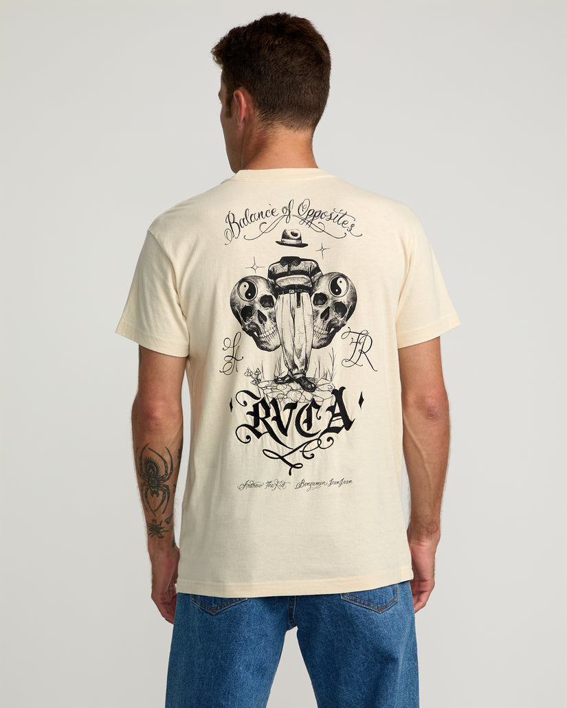 RVCA Invisible Man T-Shirt - SILVER BLEACH - Sun Diego Boardshop