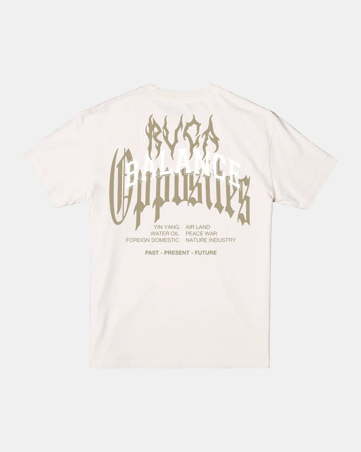 RVCA Metalurgy Short Sleeve T-shirt - SILVER BLEACH - Sun Diego Boardshop