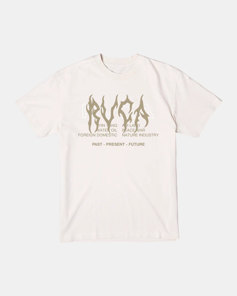 RVCA Metalurgy Short Sleeve T-shirt - SILVER BLEACH - Sun Diego Boardshop