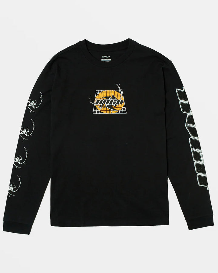 RVCA Kelsey Niziolek Blades Long Sleeve Tee - BLACK - Sun Diego Boardshop