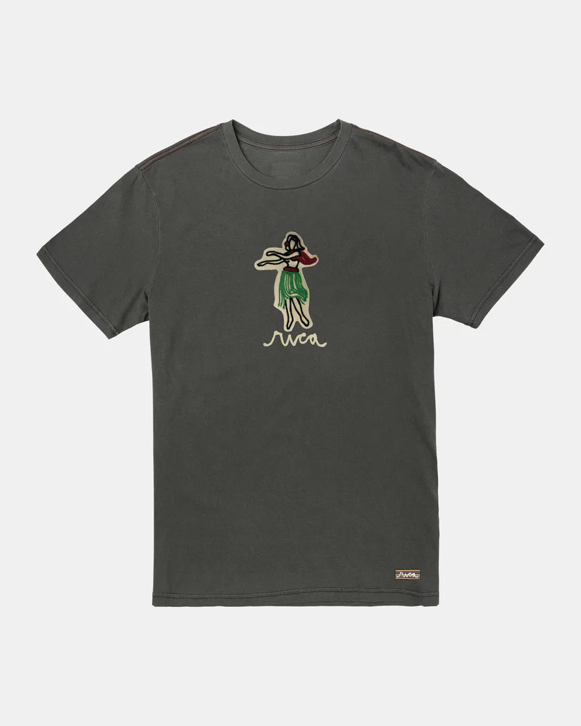 RVCA OBLOW HULA T-SHIRT - PIRATE BLACK - Sun Diego Boardshop