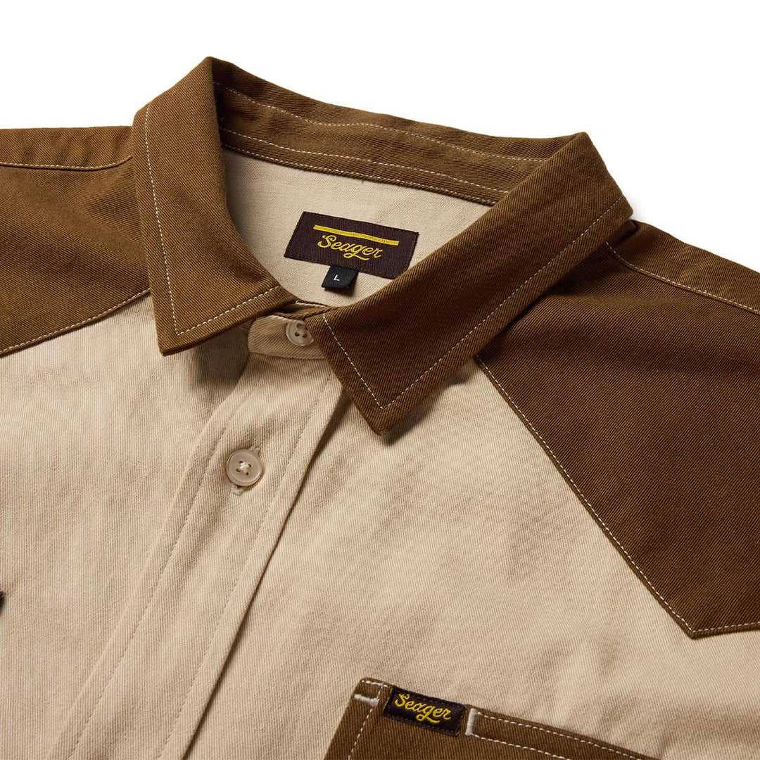 Seager Men's Amarillo S/S Shirt - Vintage Tan - Sun Diego Boardshop