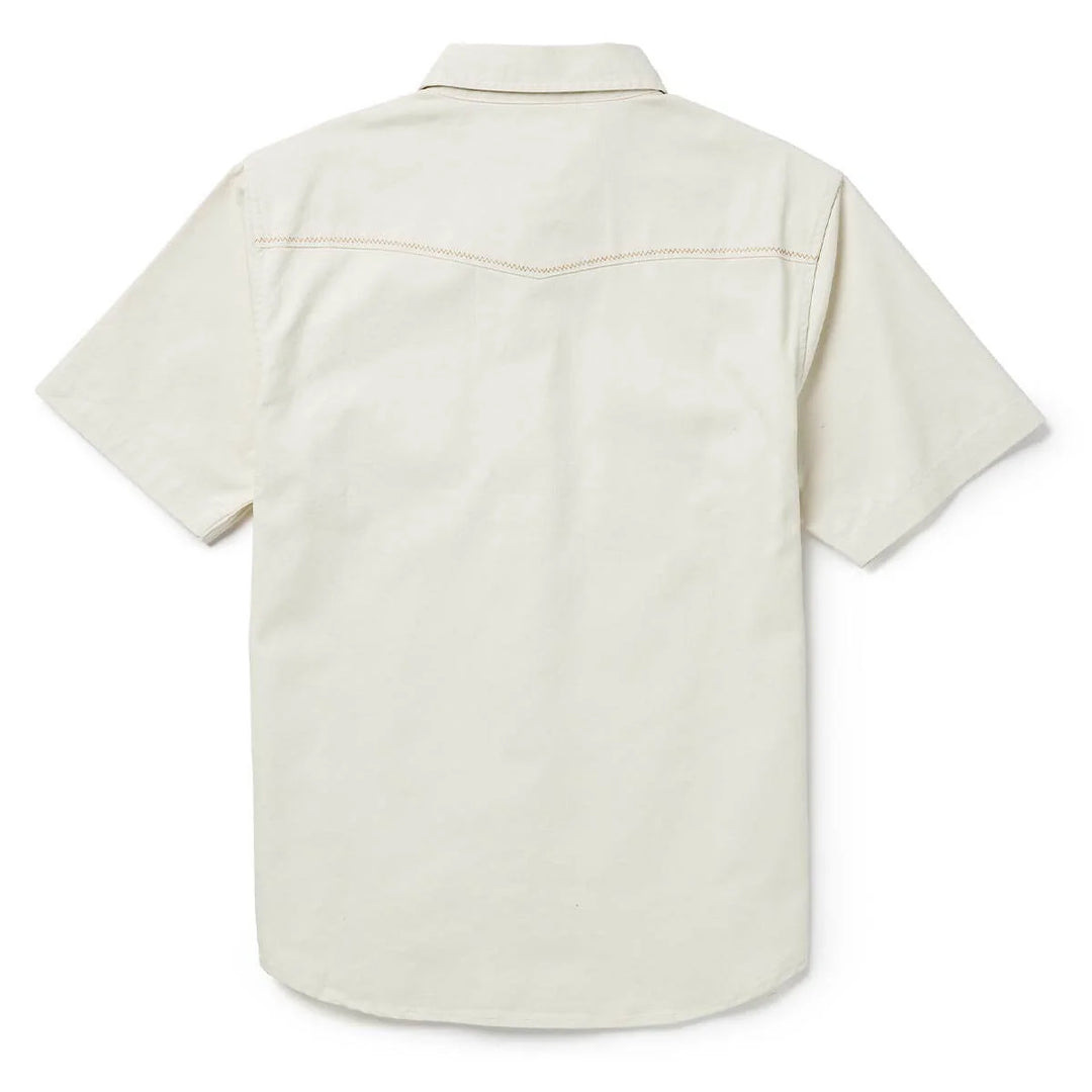 Seager Men's Amarillo Short Sleeve Shirt - White Wash - Sun Diego Boardshop