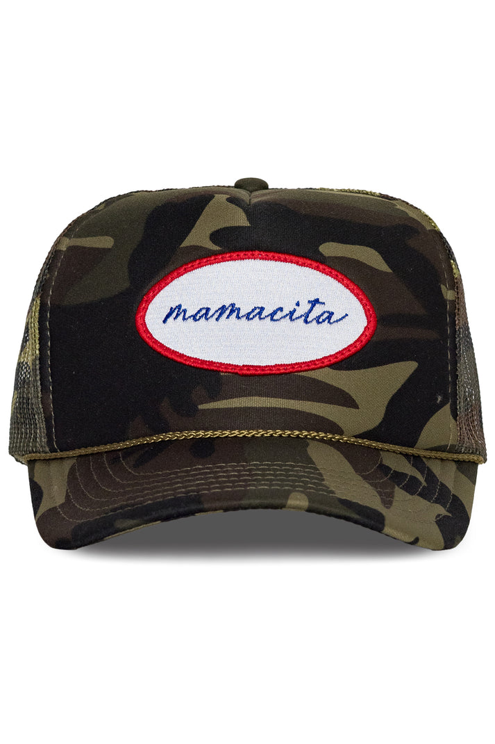 Friday Feeling Mamacita Trucker Hat - Camo