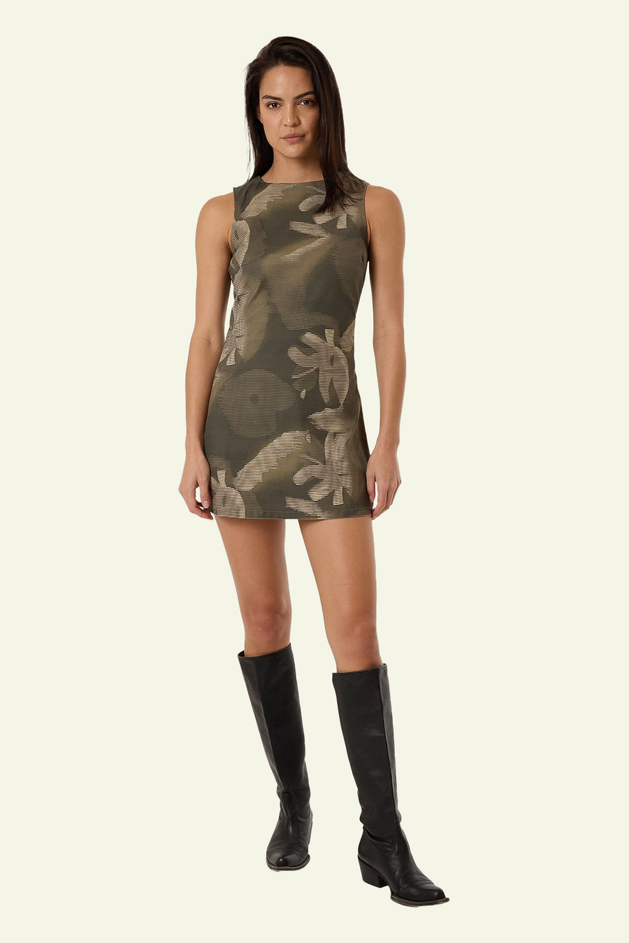 THRILLS Flora Haze Sateen Dress - BRINDLE - Sun Diego Boardshop