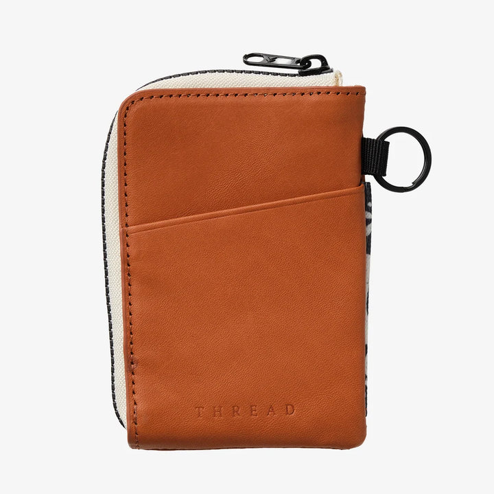 Thread Leather Zip Wallet - Sand Dollar Black - Sun Diego Boardshop