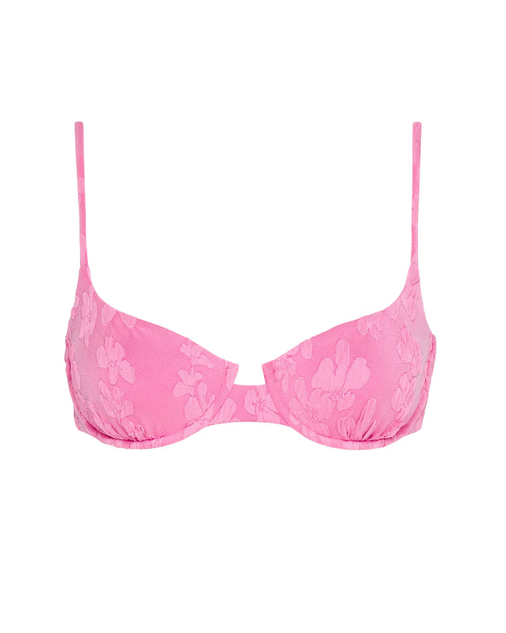 L Space Belle Bikini Top - Hottest Pink - Sun Diego Boardshop