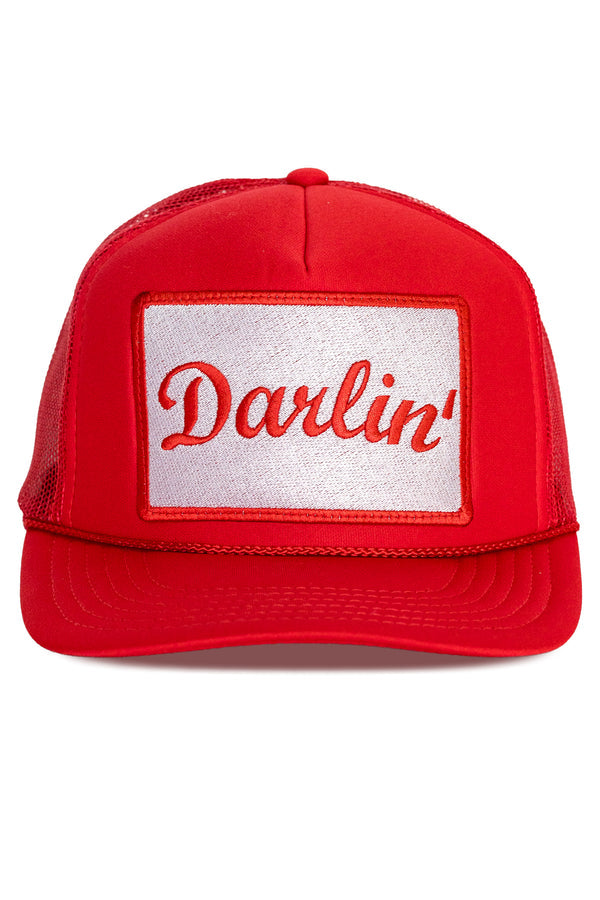 That Friday Feeling Darlin' Trucker Hat - RED - Sun Diego Boardshop