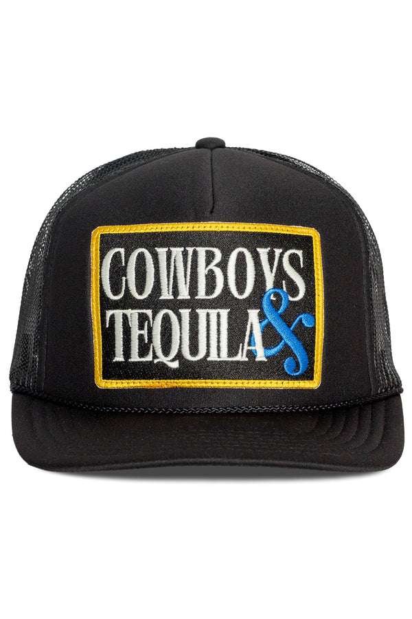 That Friday Feeling Cowboys & Tequila Trucker Hat - BLACK - Sun Diego Boardshop