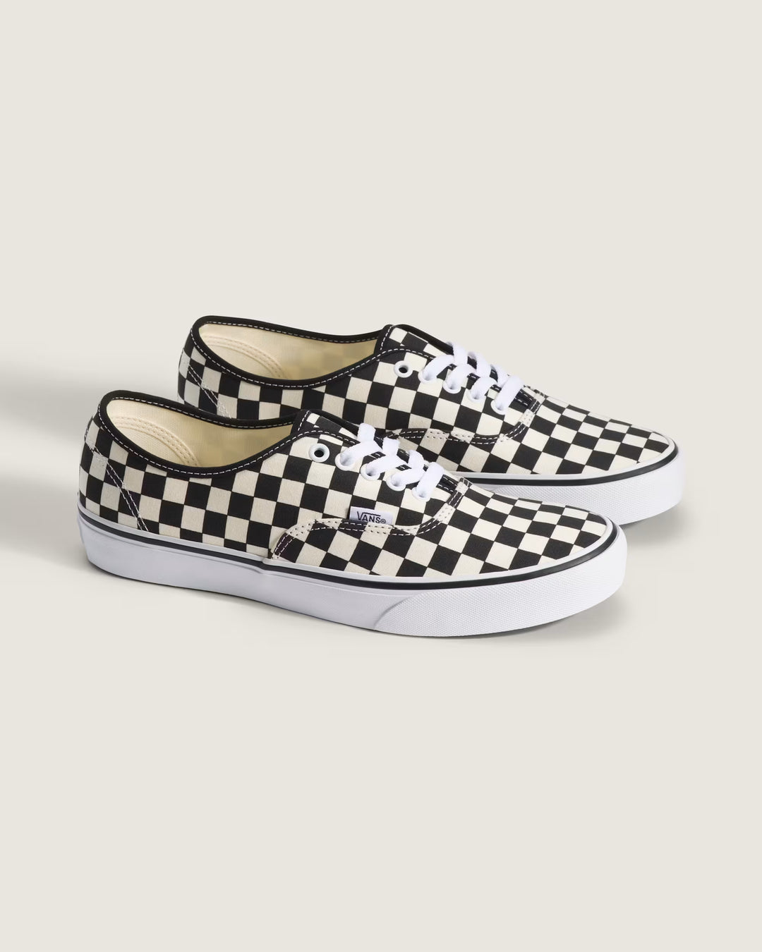 Vans Men's Authentic Checkerboard Shoe - Black/White - Sun Diego Boardshop