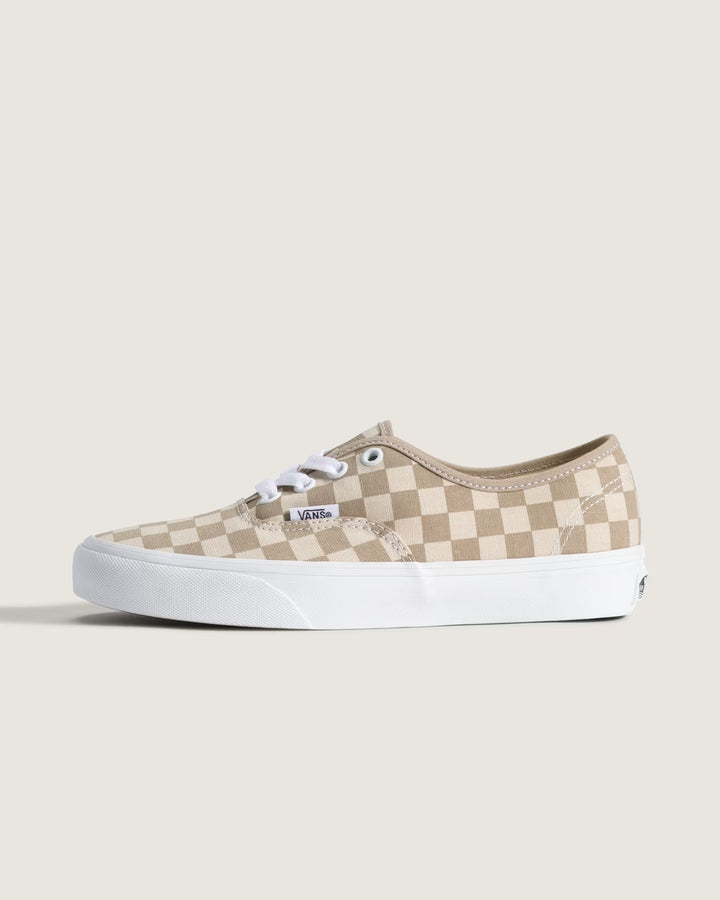 Vans Men's Authentic Checkerboard Shoe - Aluminum/Oatmeal - Sun Diego Boardshop
