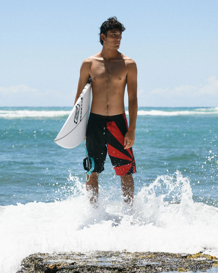 Billabong Men's A.I. Rising Sun Pro 22" Boardshorts - Black/Red - Sun Diego Boardshop