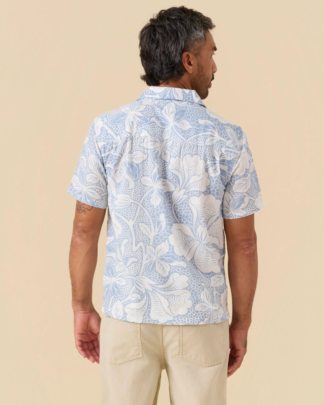 Outerknown Men's The BBQ Shirt - Solimar Blue Kellyloha - Sun Diego Boardshop