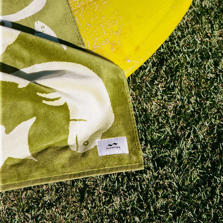 Slowtide Big Game Woven Towel - Avocado - Sun Diego Boardshop
