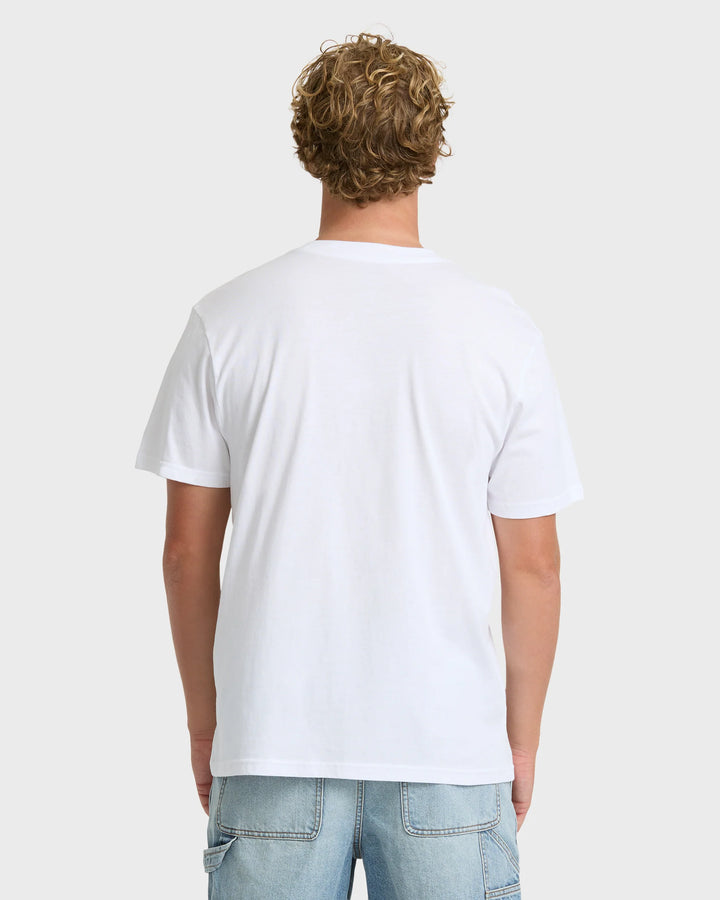 Billabong Men's Occys Point Premium Short Sleeve Cotton T-Shirt - White