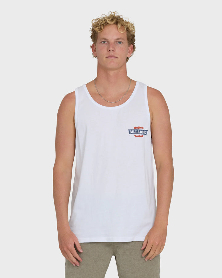 Billabong Men's Walled Premium Tank Top - White