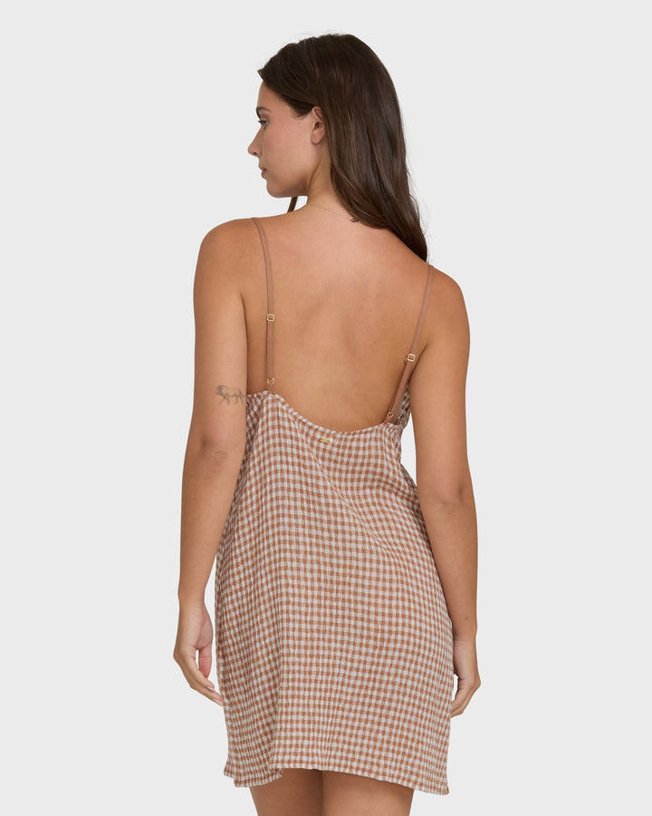 Billabong Women's Summer Love Mini Dress - Sugar Almond - Sun Diego Boardshop