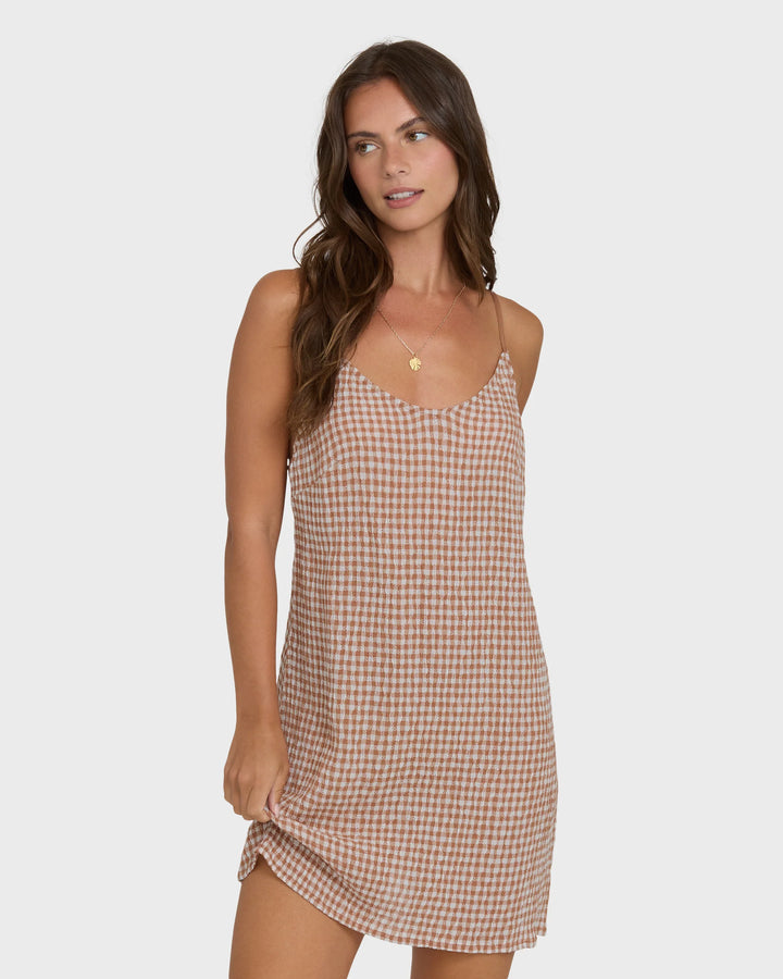 Billabong Women's Summer Love Mini Dress - Sugar Almond - Sun Diego Boardshop