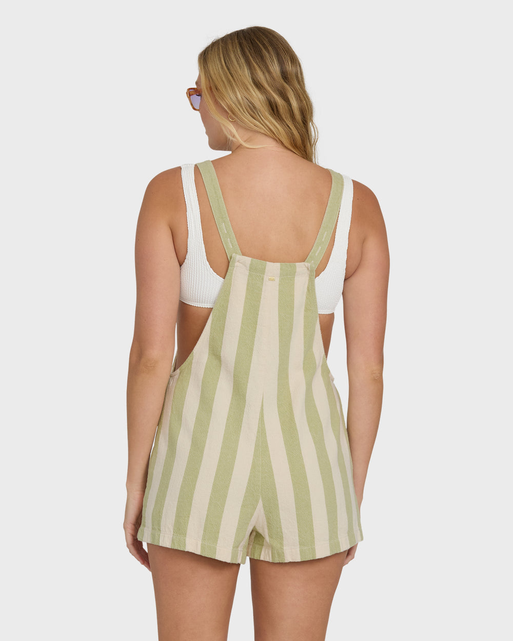 Billabong Women's Beach Crush Yarn-Dyed Overalls - Cactus - Sun Diego Boardshop