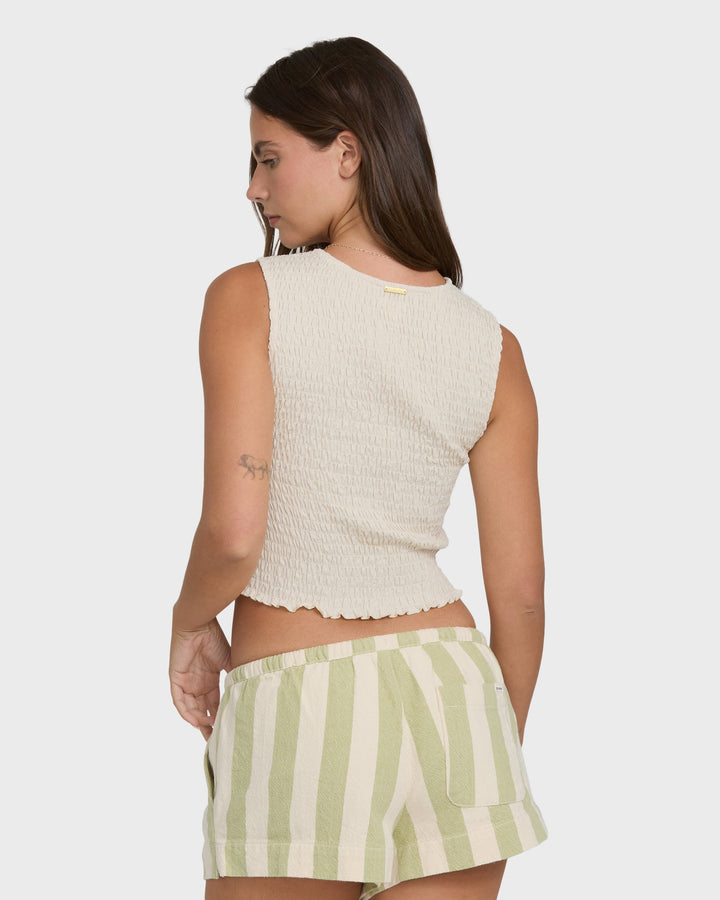 Billabong Women's Club Beach Tank Top - White Cap - Sun Diego Boardshop