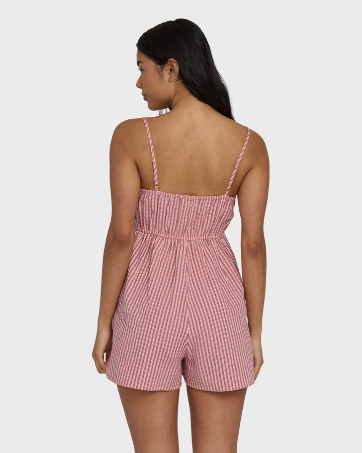 Billabong Women's Star Glow Romper - Pink Sunset - Sun Diego Boardshop