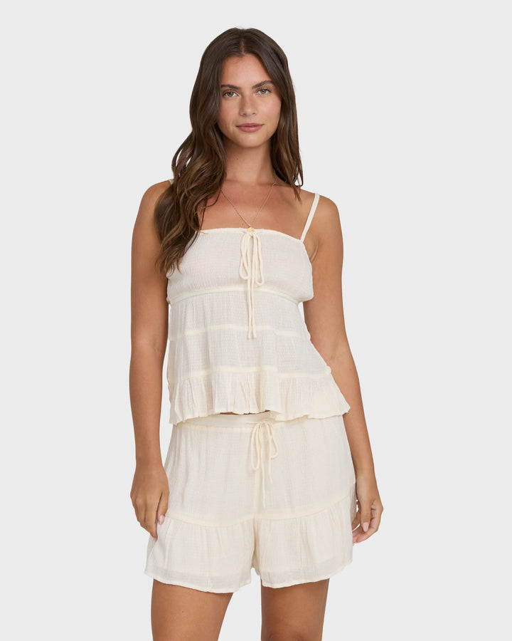 Billabong Women's Sol Mate Tank Top - White Cap - Sun Diego Boardshop