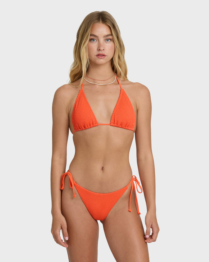Billabong Summer Hi Remi Triangle Bikini Top - Hot Coral