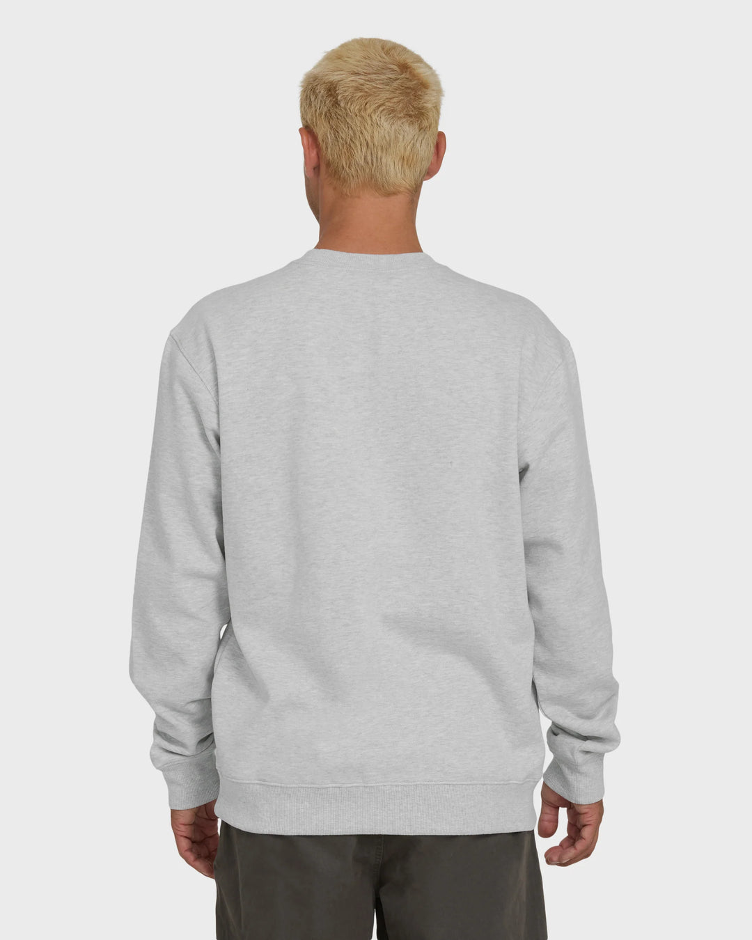 Billabong Men's Short Sands Crewneck Sweatshirt - Light Grey  Heather