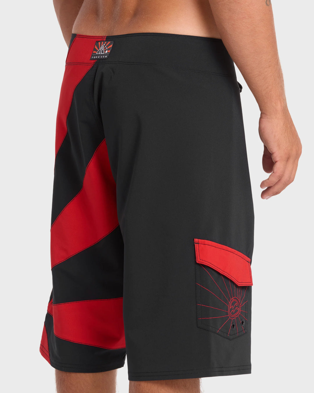 Billabong Men's A.I. Rising Sun Pro 22" Boardshorts - Black/Red - Sun Diego Boardshop
