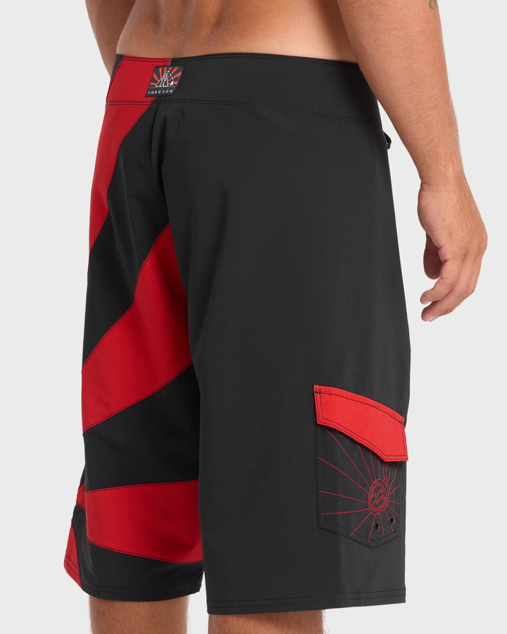 Billabong Men's A.I. Rising Sun Pro 22" Boardshorts - Black/Red - Sun Diego Boardshop