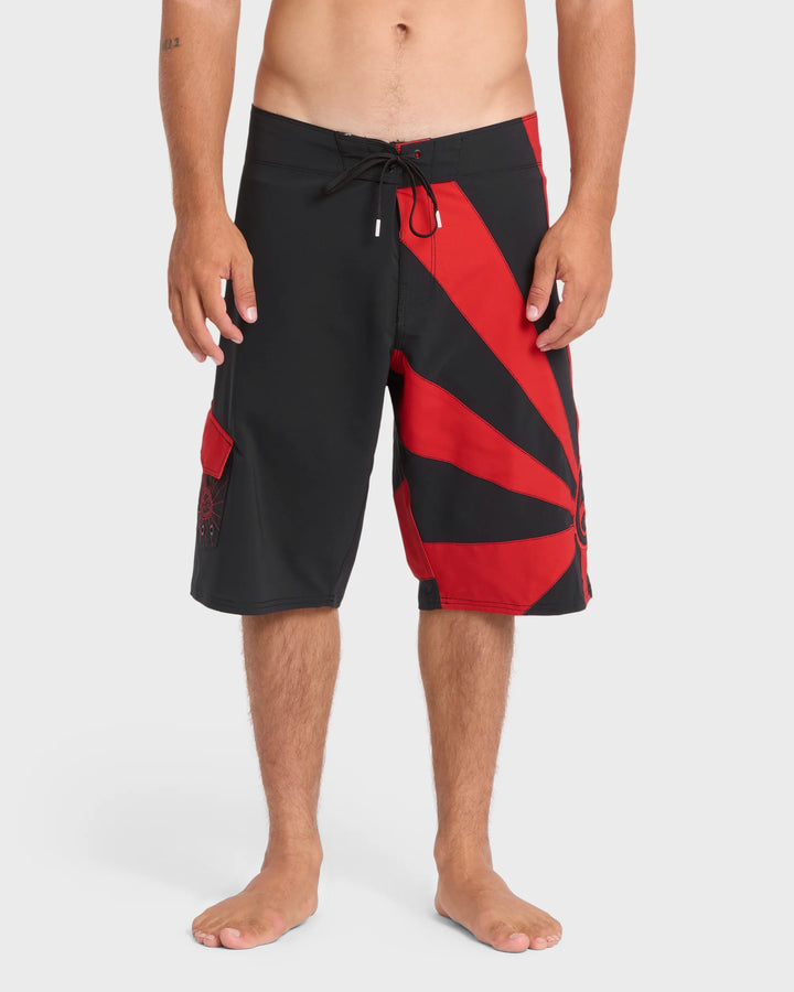 Billabong Men's A.I. Rising Sun Pro 22" Boardshorts - Black/Red - Sun Diego Boardshop
