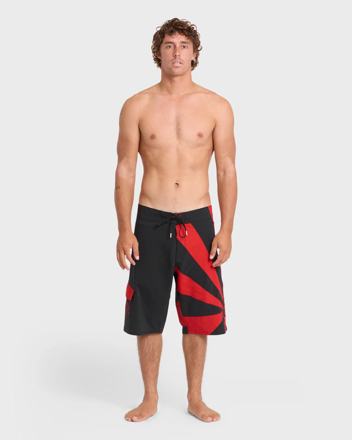 Billabong Men's A.I. Rising Sun Pro 22" Boardshorts - Black/Red - Sun Diego Boardshop