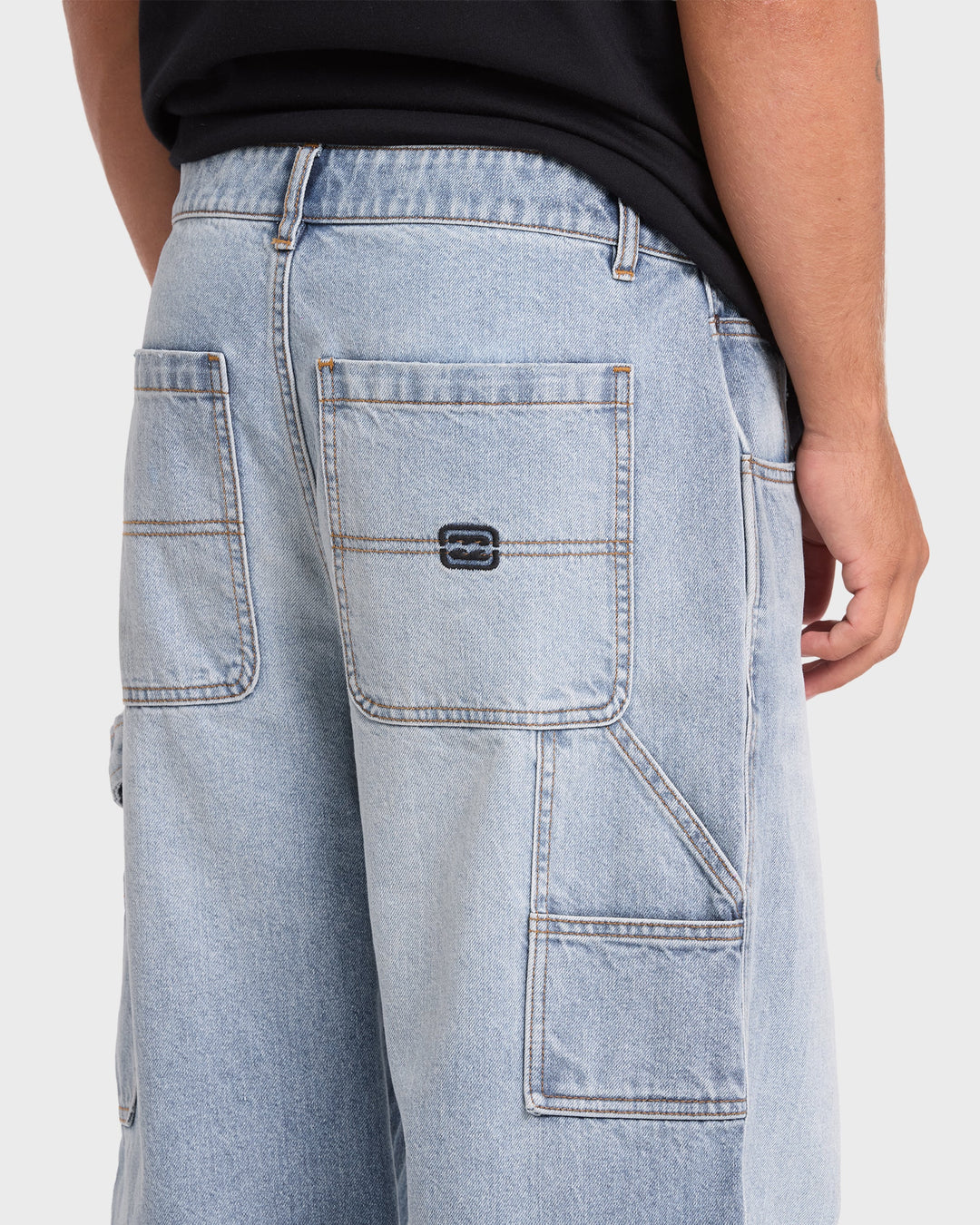 Billabong Men's Bad Dog Carpenter Pants - Bleached Blue Wash - Sun Diego Boardshop