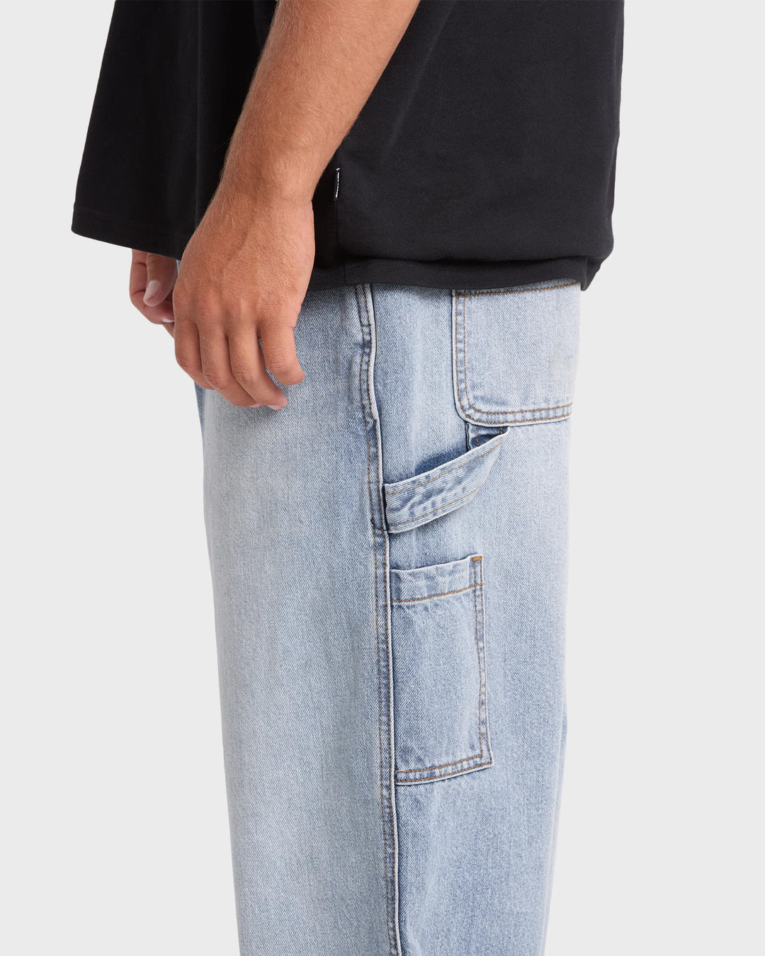 Billabong Men's Bad Dog Carpenter Pants - Bleached Blue Wash - Sun Diego Boardshop
