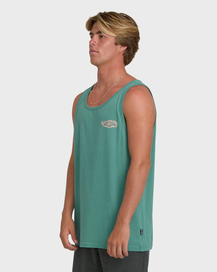 Billabong Men's Heritage Arch Premium Tank Top - Deep Sea
