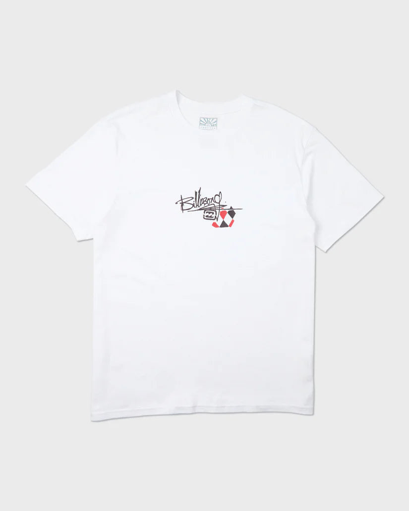 Billabong A.I. Argyle Premium Short Sleeve T-Shirt - White - Sun Diego Boardshop