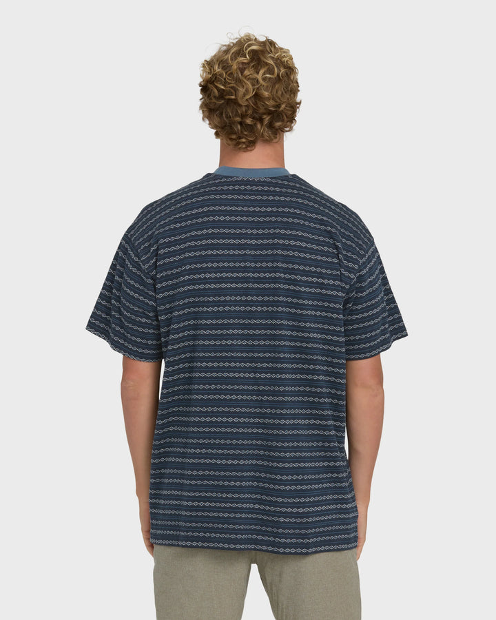 Billabong Men's Garage Sandon Short Sleeve Knit T-Shirt - True Navy