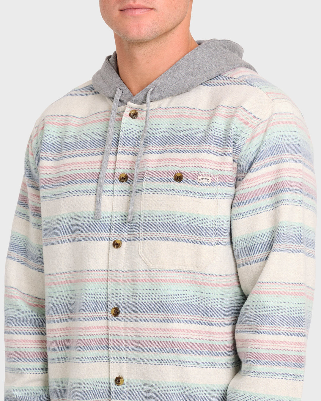 Billabong Men's Baja Long Sleeve Flannel Shirt - Oatmeal - Sun Diego Boardshop