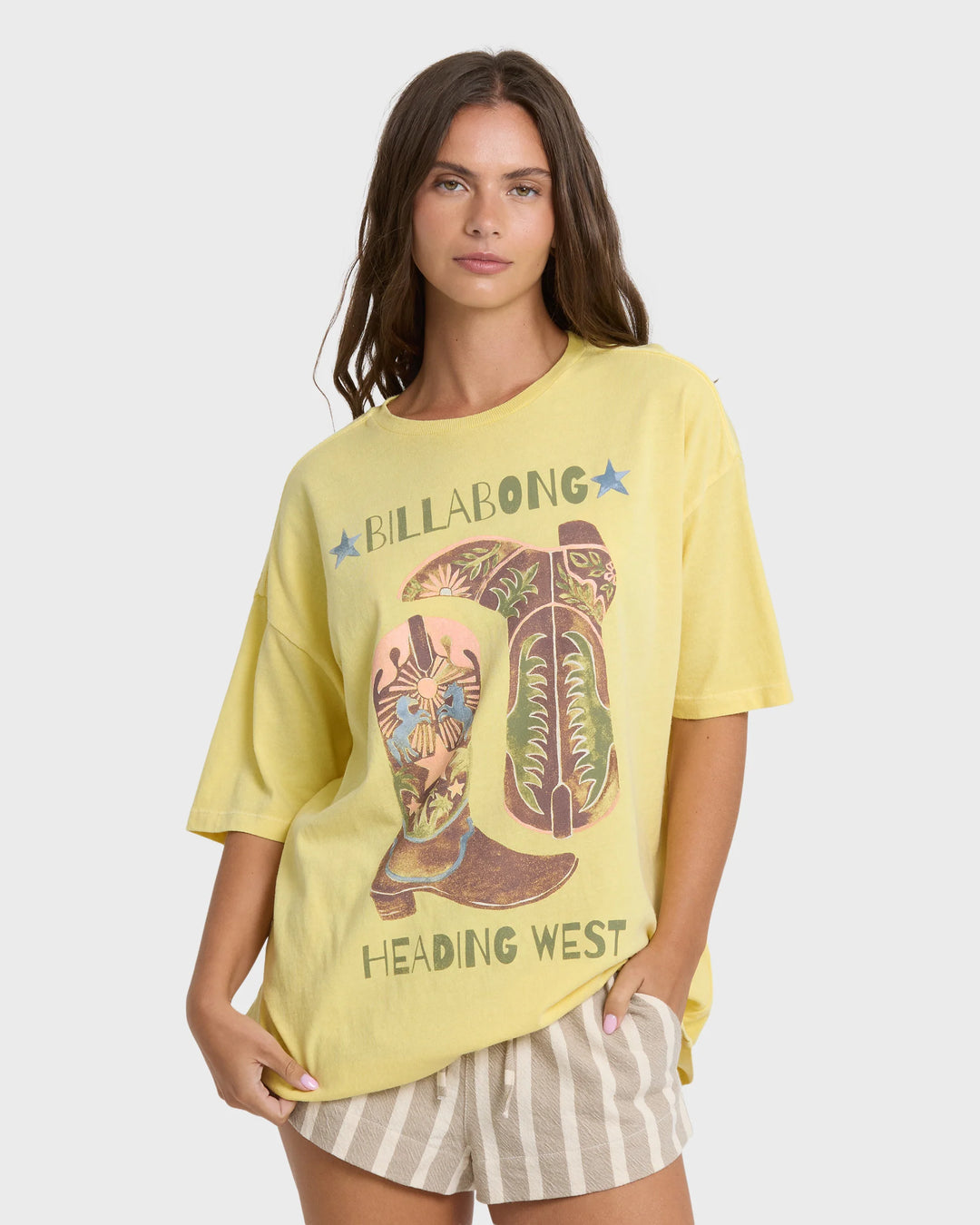 Billabong Women's Ready To Roam Short Sleeve Knit T-Shirt - Sundress