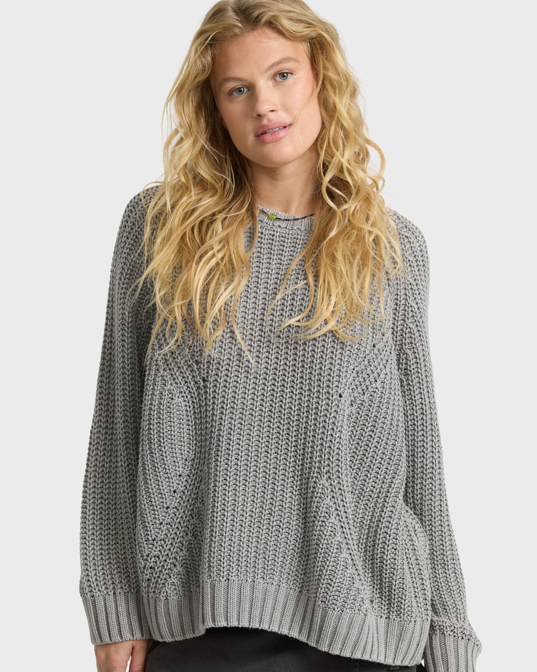 Billabong Women's Gone Fishin Crewneck Sweater - Cobblestone - Sun Diego Boardshop