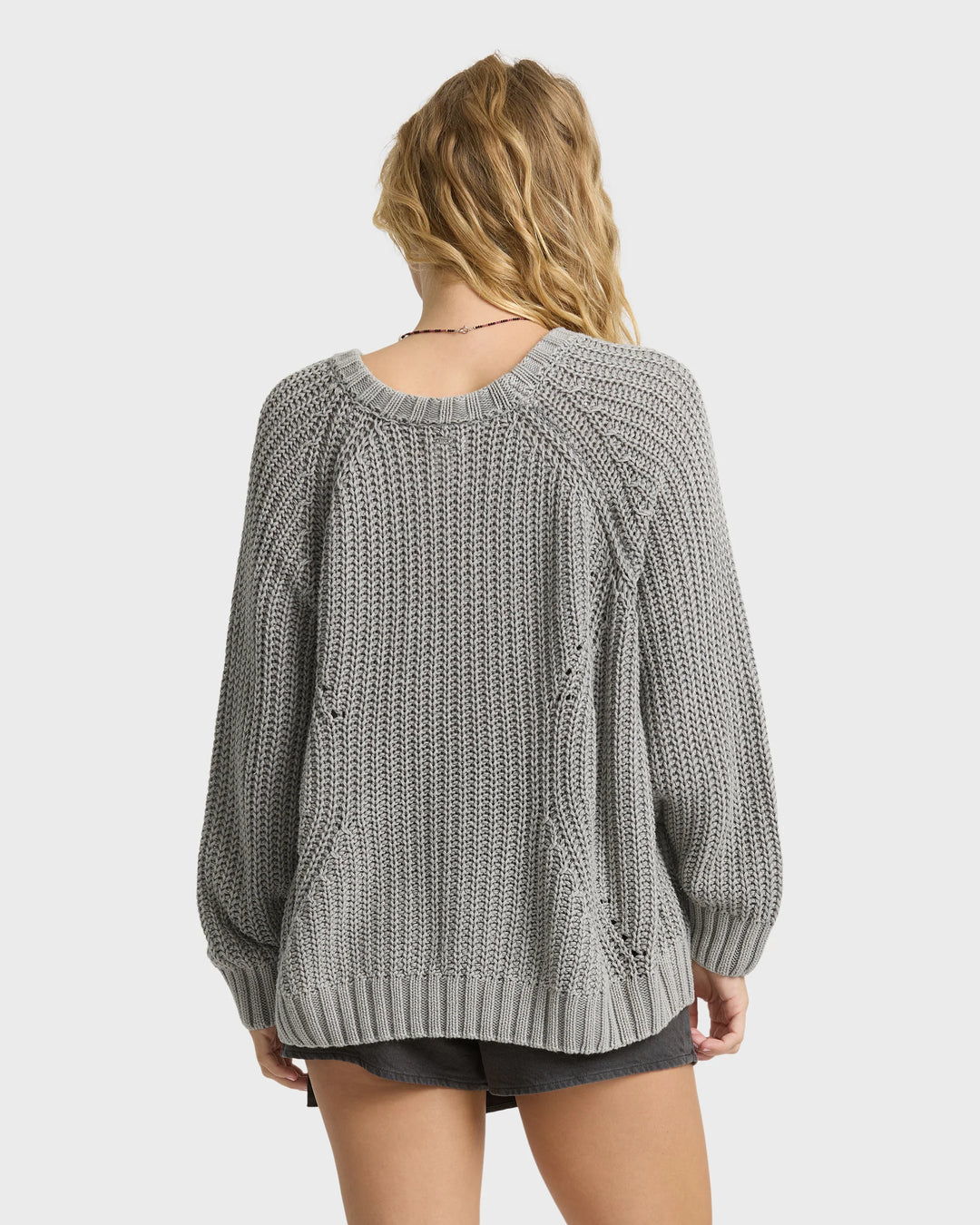 Billabong Women's Gone Fishin Crewneck Sweater - Cobblestone - Sun Diego Boardshop