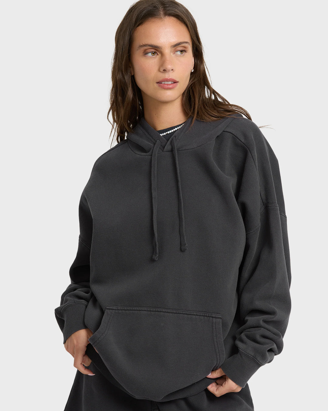 Billabong Women's All Stacked Pullover Hoodie - Black Sands - Sun Diego Boardshop