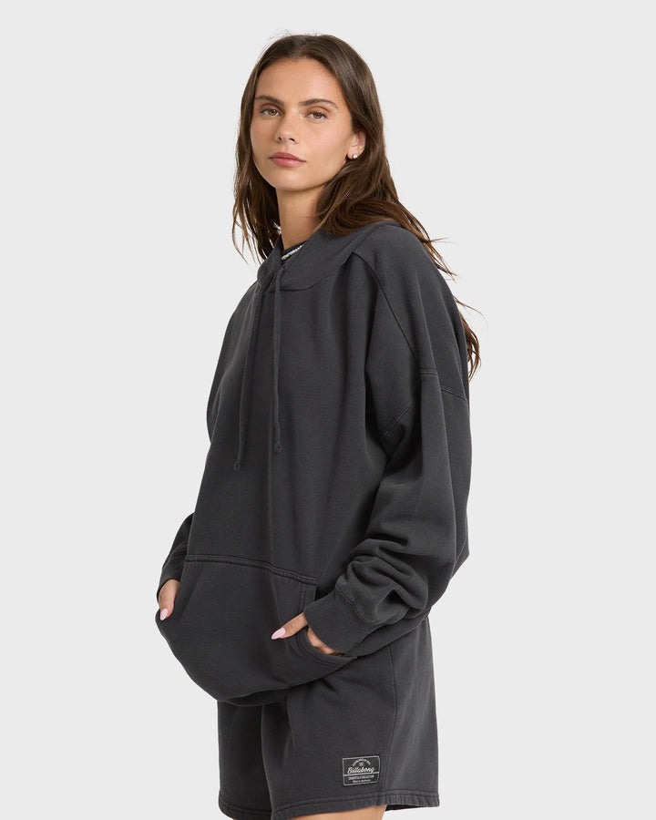 Billabong Women's All Stacked Pullover Hoodie - Black Sands - Sun Diego Boardshop