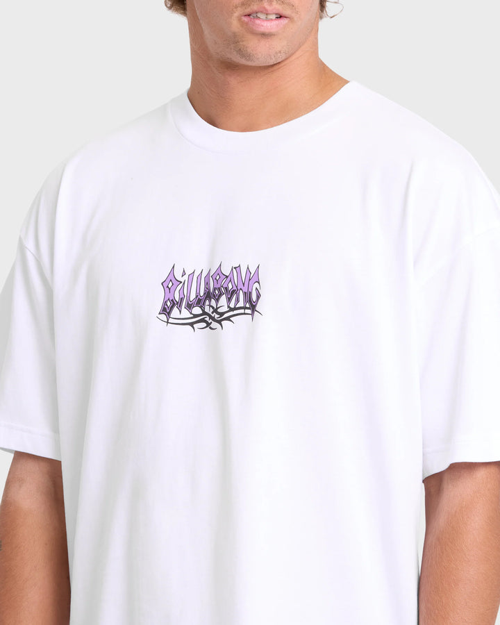 Billabong Men's Barb OG Short Sleeve Knit T-Shirt - White - Sun Diego Boardshop