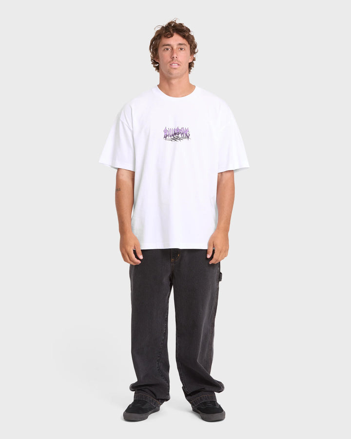 Billabong Men's Barb OG Short Sleeve Knit T-Shirt - White - Sun Diego Boardshop