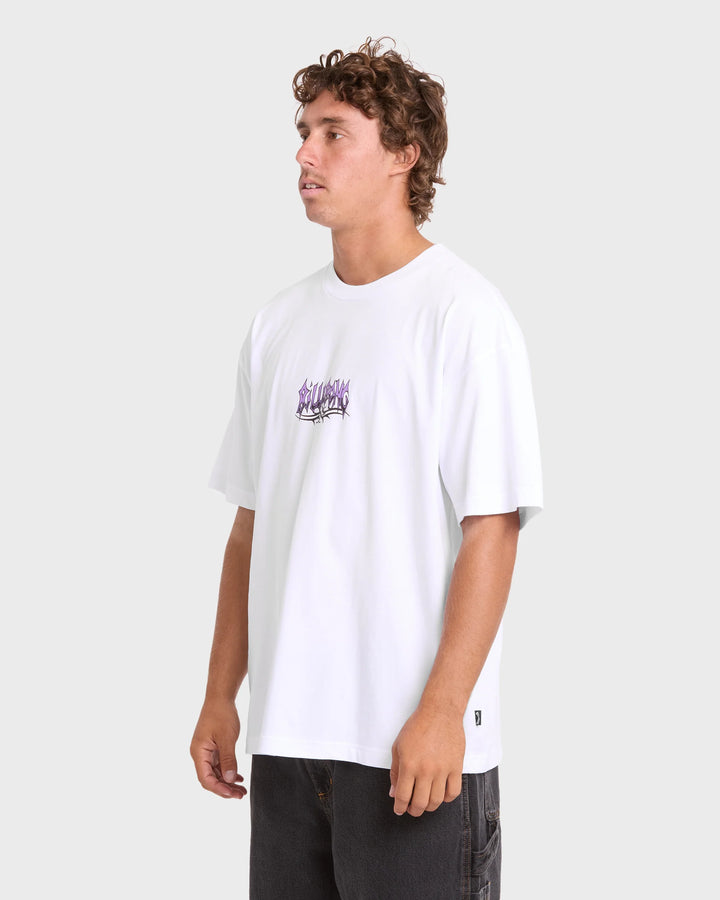 Billabong Men's Barb OG Short Sleeve Knit T-Shirt - White - Sun Diego Boardshop