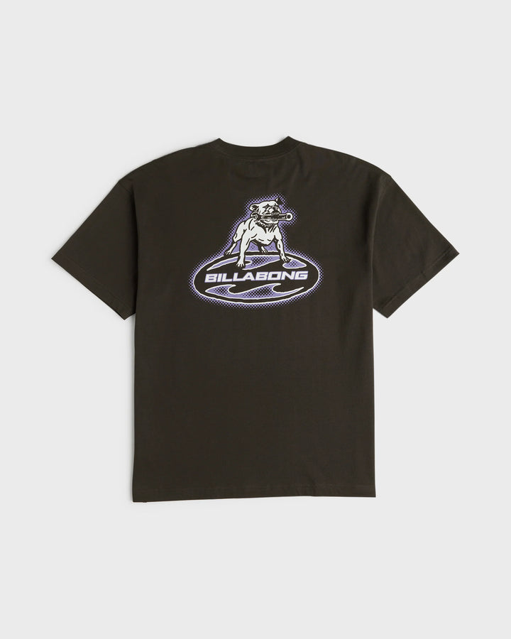 Billabong Men's Bad Dog OG Short Sleeve Cotton T-Shirt - Washed Black - Sun Diego Boardshop