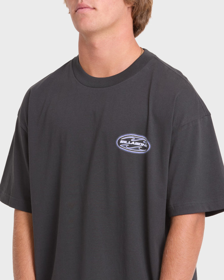 Billabong Men's Bad Dog OG Short Sleeve Cotton T-Shirt - Washed Black - Sun Diego Boardshop