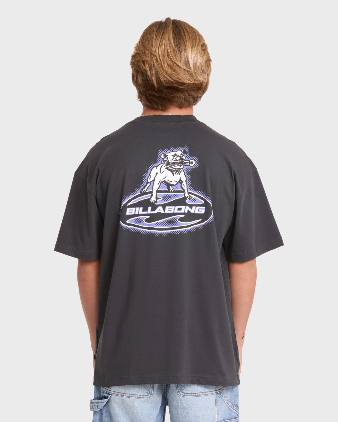 Billabong Men's Bad Dog OG Short Sleeve Cotton T-Shirt - Washed Black - Sun Diego Boardshop