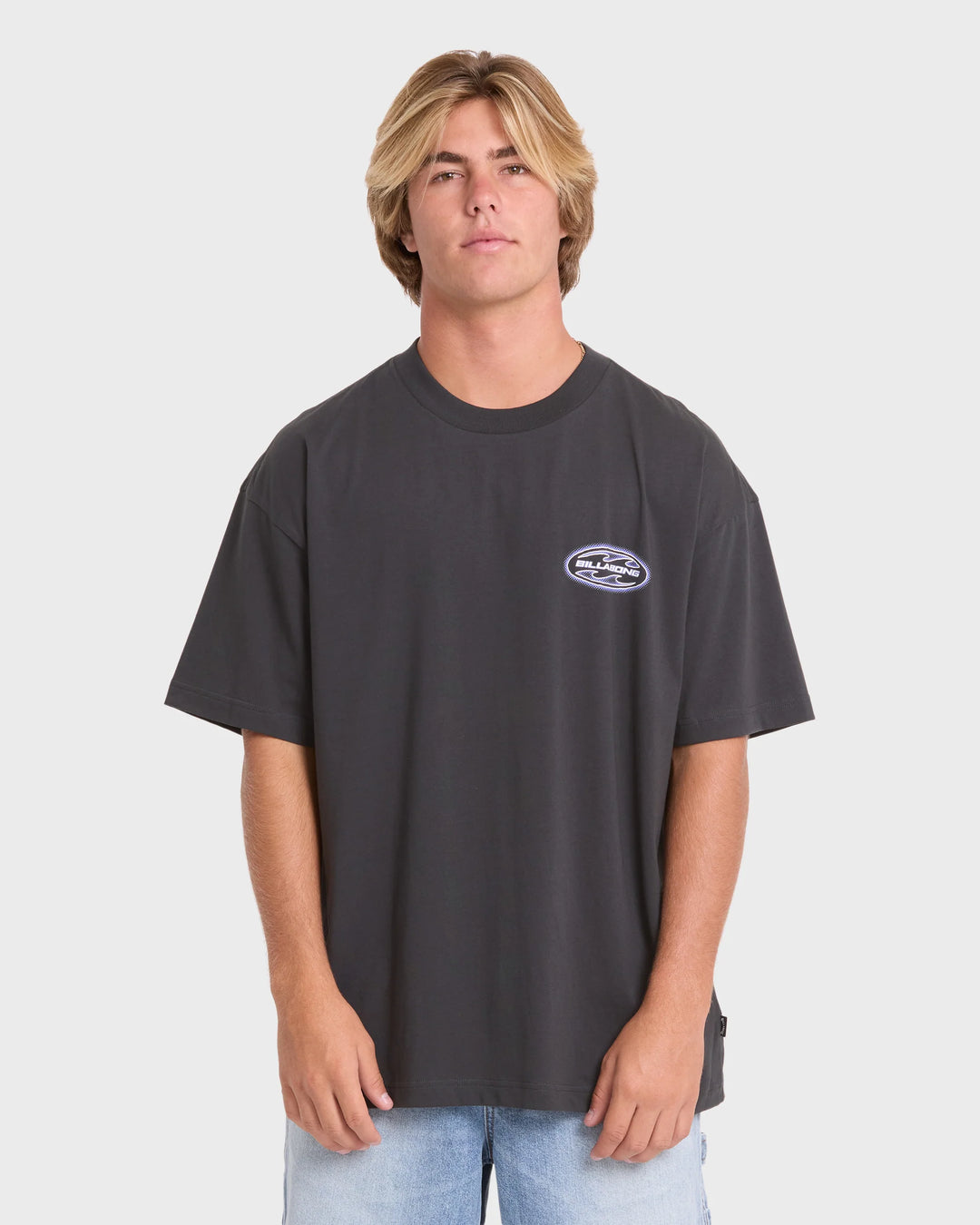 Billabong Men's Bad Dog OG Short Sleeve Cotton T-Shirt - Washed Black - Sun Diego Boardshop